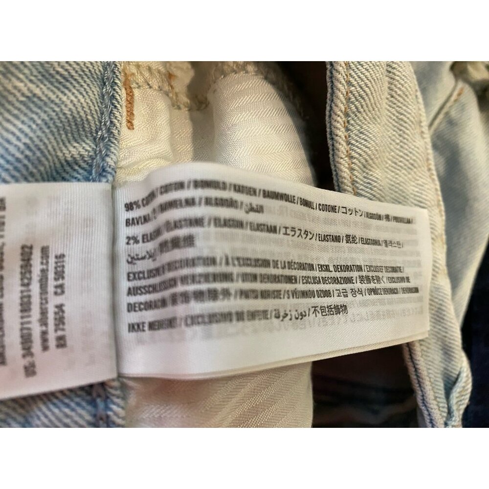 Hollister Women's Jr Size 1 Blue Shorts 28X2” Distressed Stretch Jean - Picture 5 of 10